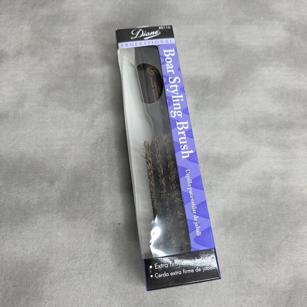 Diane # 8116 Professional Extra Firm Boar Bristle Styling Hair Brush  8"